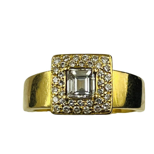 Bague 52.5 Bague Or avec Diamant Central 58 Facettes 20400000817