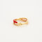 Bague 54 Bague or jaune céramique rouge 58 Facettes 3131758