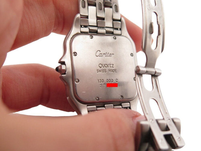 Montre montre CARTIER panthere gm 130000c quartz 41 mm acier   +boite 58 Facettes 269447