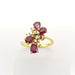 Bague 54 Bague en or jaune rubis et diamants 58 Facettes