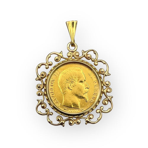 Pendentif Pendentif ancien Pièce 20 francs en or jaune 58 Facettes 149056454