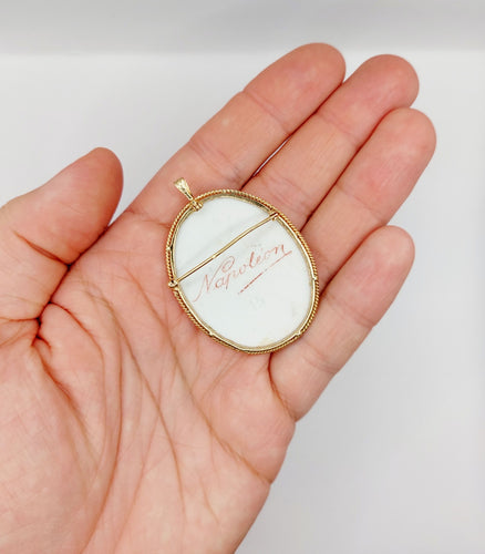 Pendentif Broche pendentif antique or rose 58 Facettes A02447