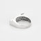 Bague 53 Bague moderniste en or blanc et diamants noirs et blancs 58 Facettes B240206