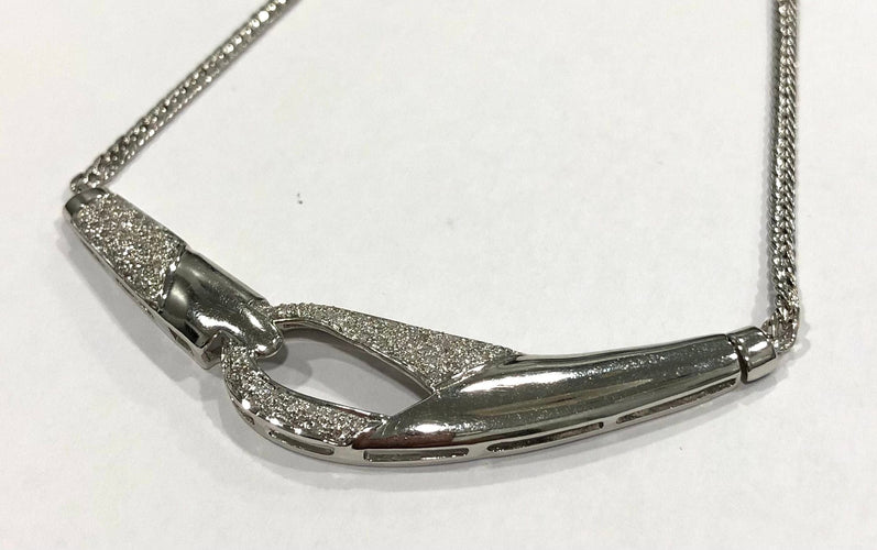 Collier Collier or blanc et diamants 58 Facettes