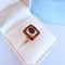 Bague 57.5 Bague grenats Or jaune 18K 58 Facettes 1756