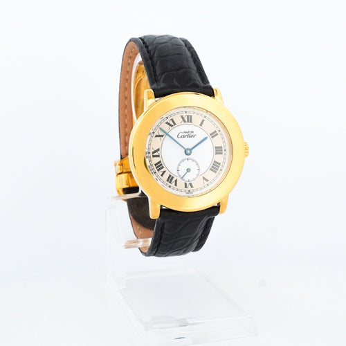 CARTIER - Montre Must Ronde - Ivory roman dial - LM 58 Facettes
