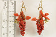 Earrings Antique coral gold earrings 58 Facettes 7462