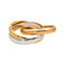 Bague 54 Cartier Bague Trinity Or rose, Or jaune, Or blanc 58 Facettes 4952744RV