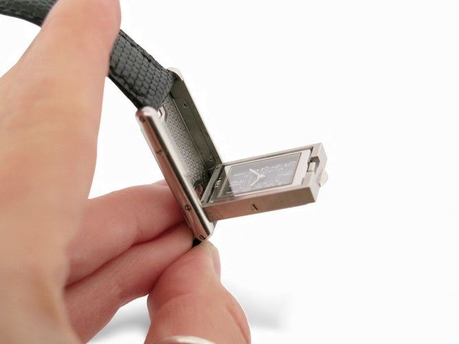 Montre vintage montre CARTIER tank basculante 2386 quartz 32 mm en acier tilting 58 Facettes 271152