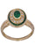 Bague 54 BAGUE MARGUERITE ÉMERAUDES ET DIAMANTS 58 Facettes 087031