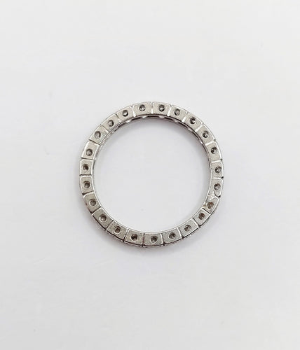 Alliance américaine art déco platine et diamants