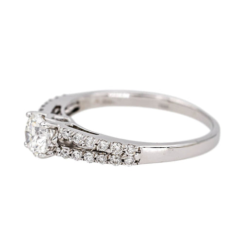 Bague 48 Bague  Solitaire  Or blanc Diamant 58 Facettes 4387214CN