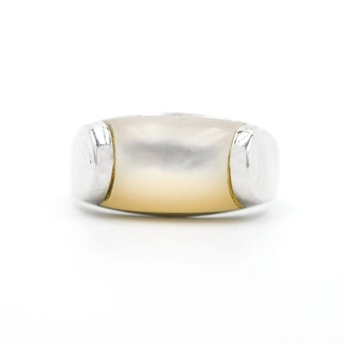 Bague 54 Bague Bulgari Tronchetto en or blanc 58 Facettes 14556