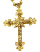 Pendentif Crucifix portugais avec chaîne en or jaune 58 Facettes