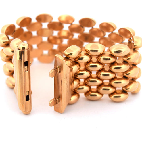 Bracelet BRACELET EN OR 18 KT - Années 1950 58 Facettes