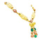 Boucles d'oreilles Demi-parure "Lions" transformable, or jaune, diamants, corail, chrysoprase. 58 Facettes 35286