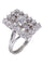 Bague 53 Bague or blanc diamants années 50' 58 Facettes 090641