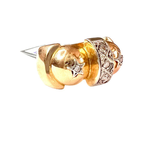 Bague SORTIJA DISEÑO RETRO EPOCA 1940-45 58 Facettes A2539