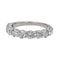 Bague 53 Bague Demi alliance Or blanc Diamant 58 Facettes 3655470CN