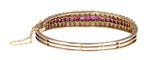 Bracelet Bijoux de la Grande Époque : Bracelet jonc victorien en rubis 58 Facettes 21273-0594
