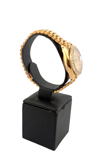 Montre Rolex Oyster perpetual Lady en or et diamants 58 Facettes