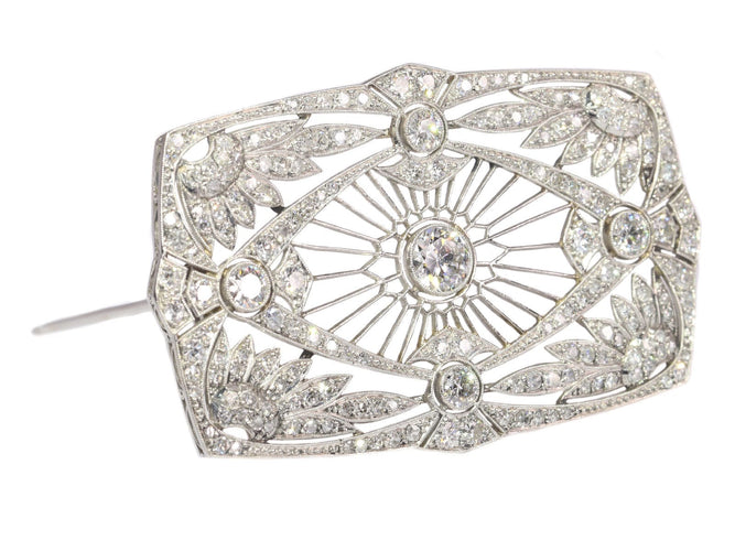 Broche Fusion élégante : broche édouardienne et Art déco 58 Facettes 20302-0004