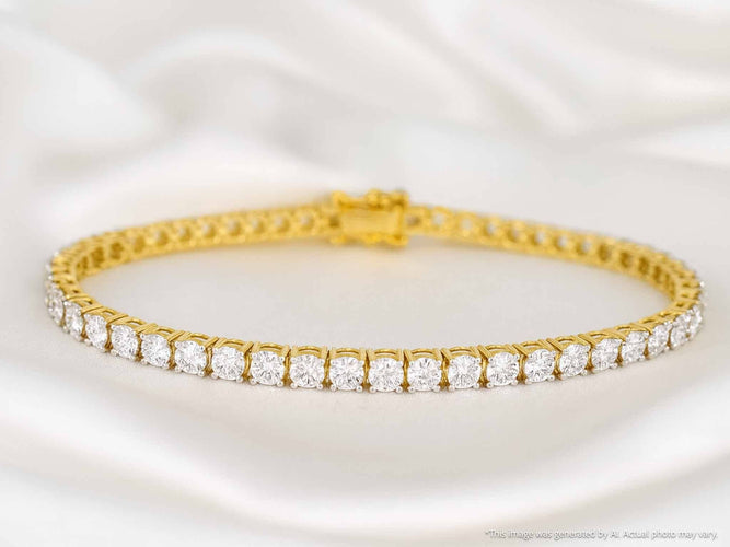 Bracelet Bracelet de tennis en or serti de diamants de 1,20 carat 58 Facettes 2149