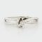 Bague 51 BAGUE EN OR BLANC 18 CARATS 58 Facettes REF 3021/19