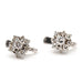 Boucles d'oreilles Boucles d'oreilles rosace en or 18 carats avec diamants 58 Facettes E364391