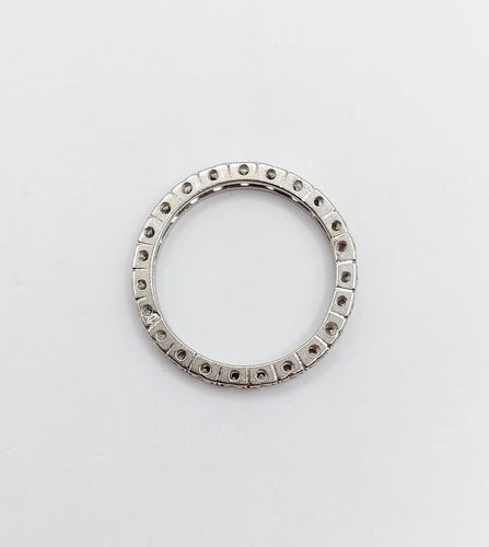 Bague 50.5 Alliance américaine art déco platine et diamants 58 Facettes A05316