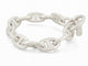 Bracelet bracelet HERMES chaine d'ancre gm h101672b 12 maillons argent 70gr 58 Facettes 271653