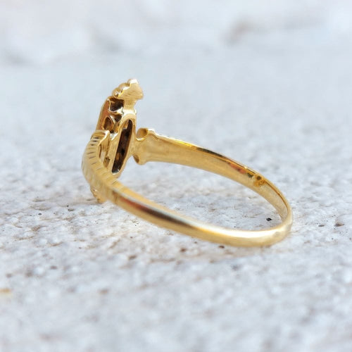 Bague 57 Bague trilogie Napoléon III, or et perles 58 Facettes 108