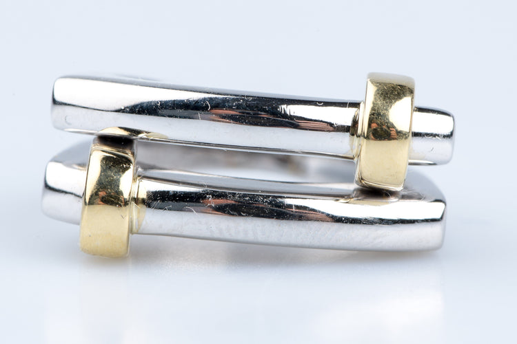 Bague 49 Bague 18 carats Or blanc Or jaune 58 Facettes BGBIJB-107