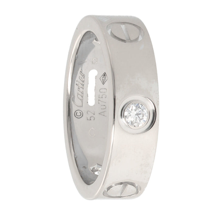 CARTIER - Bague Love or blanc diamant