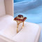 Bague 57.5 Bague grenats Or jaune 18K 58 Facettes 1756