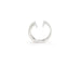 Boucles d'oreilles Boucle d'oreille manchette simple en or blanc avec diamants 58 Facettes 13519
