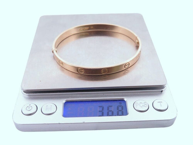 Bracelet bracelet vintage CARTIER love gm 6,5 mm en or jaune 18 carats 19 cm 58 Facettes 267773