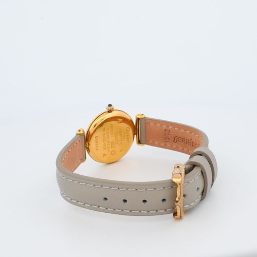 Montre Cartier - Montre Must Colisée cadran ivoire chiffres romains en vermeil 58 Facettes