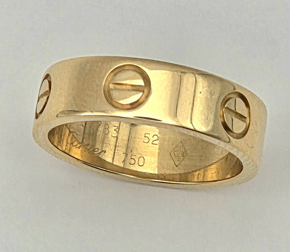 Bague 52 Cartier - Bague Love en Or Jaune 58 Facettes