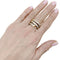 Bague 55 Bague Bulgari, "Tubogas", deux tons ors. 58 Facettes 35166