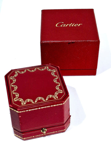 Bague 56 Cartier - Bague or blanc "Entrelacés" 58 Facettes