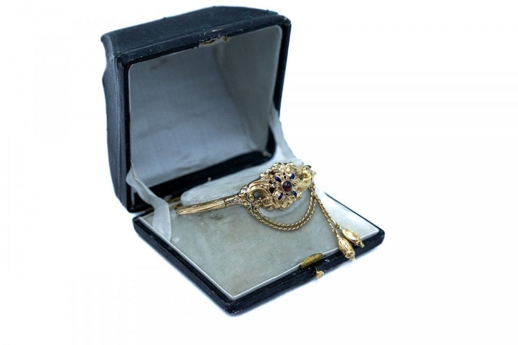 Bracelet Bracelet en or jaune avec une subvention et un e-mail, Suède, 1849 58 Facettes 11027