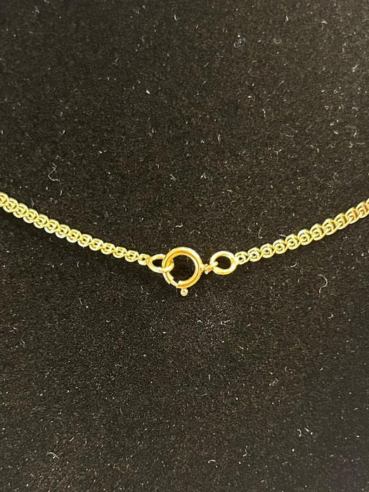 Collier Chaine maille double infinity or jaune 58 Facettes LP727