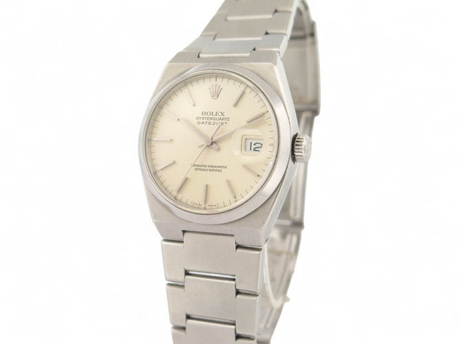 Montre vintage montre ROLEX 17000 oysterquartz datejust 36 mm acier  quartz 58 Facettes 270379