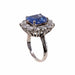 Bague 49 Bague saphir, entourage diamants 58 Facettes 32300056