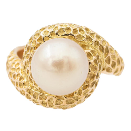 Bague perle Or jaune Perle