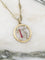 Pendentif Pendentif Art Déco porte bonheur 13 or jaune, platine 58 Facettes