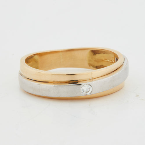 Bague 60 Bague Deux Ors - Diamants 58 Facettes RÉF 3020/19