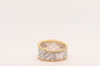 Bague 54 Bague diamants 0,340 carat or bicolore 58 Facettes