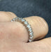 Bague 53 Bague demi-tour diamants et or blanc 58 Facettes